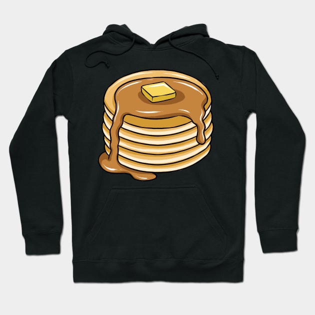 Pancake Stack With Maple Syrup Hoodie by fromherotozero